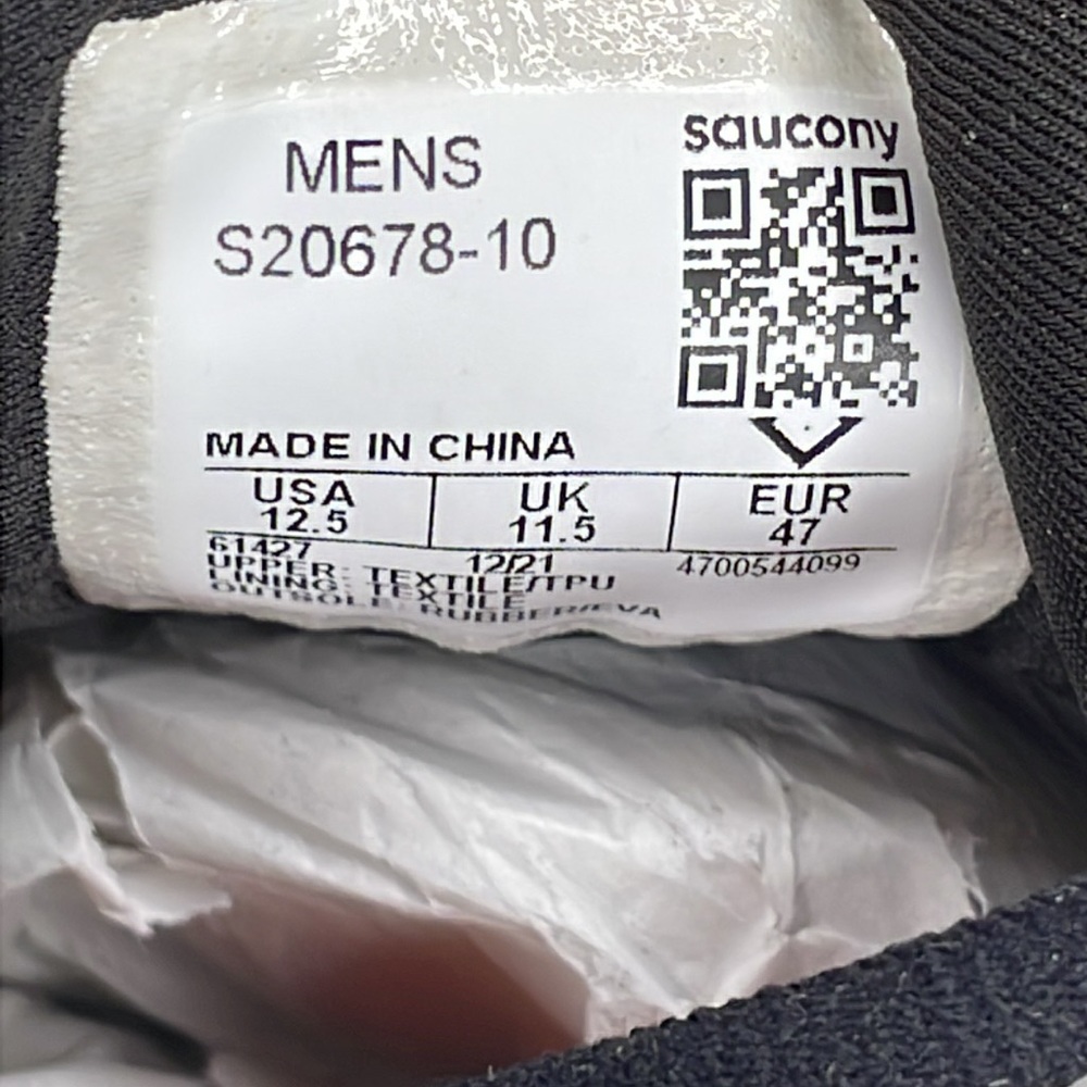 Saucony Triumph 19 black size 12.5 - Picture 7 of 7